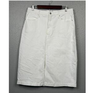 Driftwood Women’s White Blair Denim Pencil Skirt / Size-31